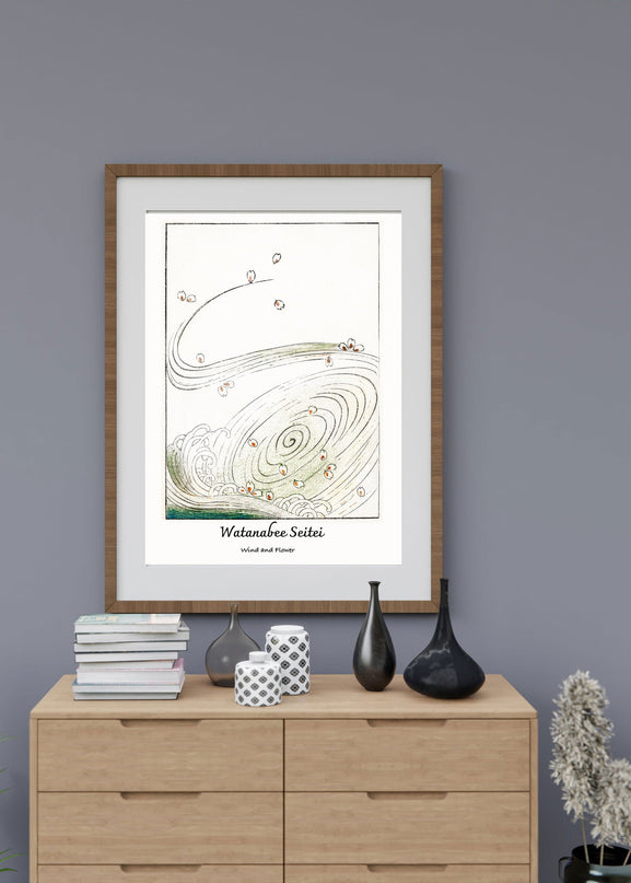 Watanabee Seitei - Wind and Flower Poster