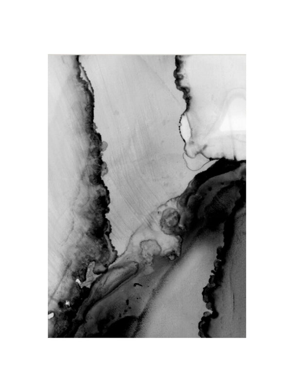 Watercolor Black Strokes Poster