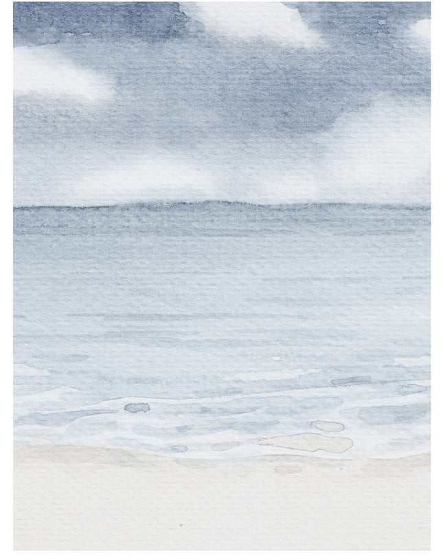 Watercolor Calm Sea Poster