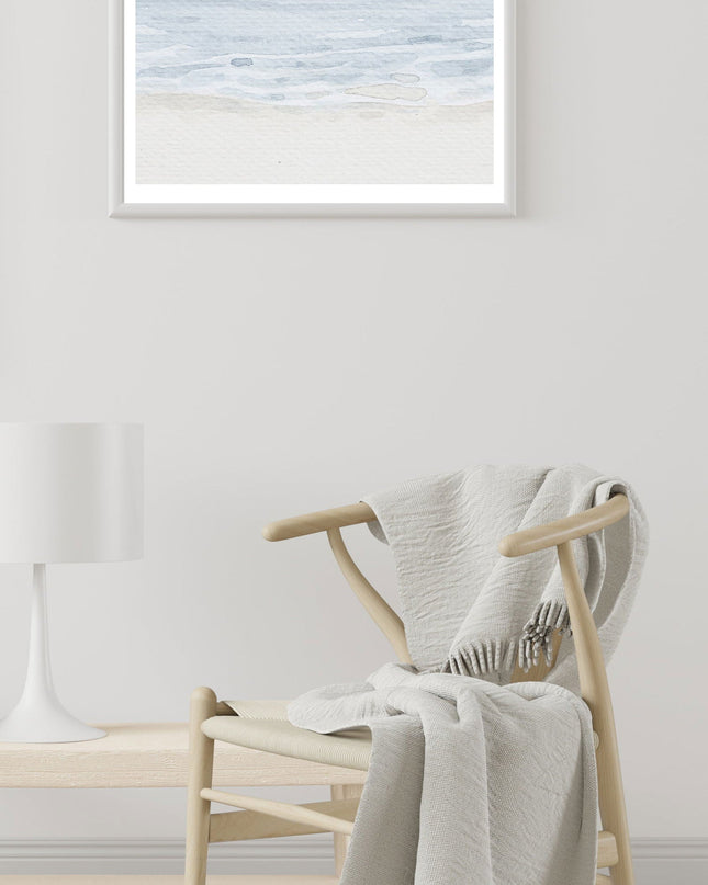 Watercolor Calm Sea Poster