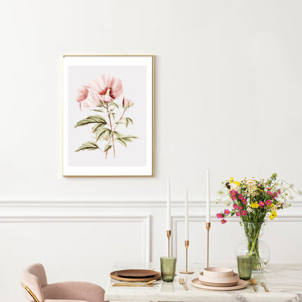 Watercolor Rose Bouquet Art Poster