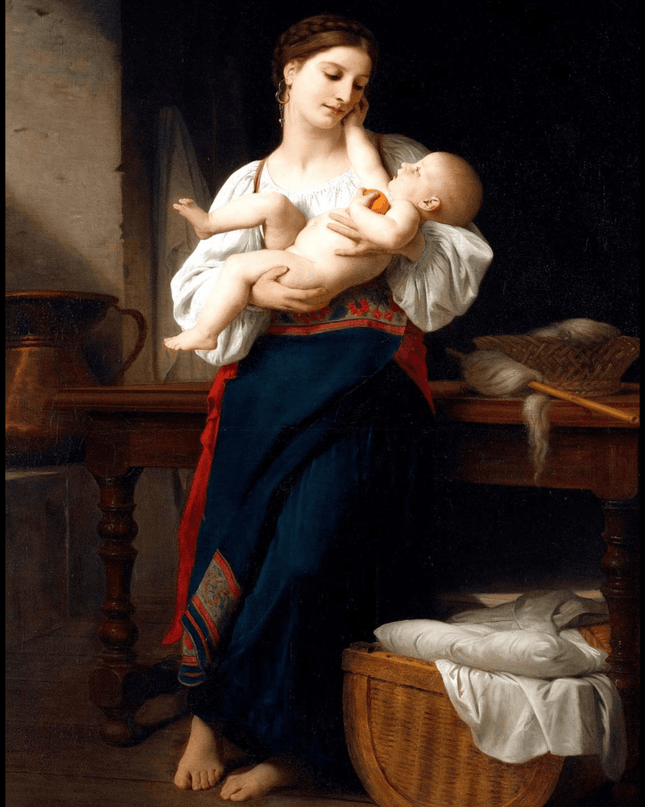 William Bouguereau - Premières Caresse