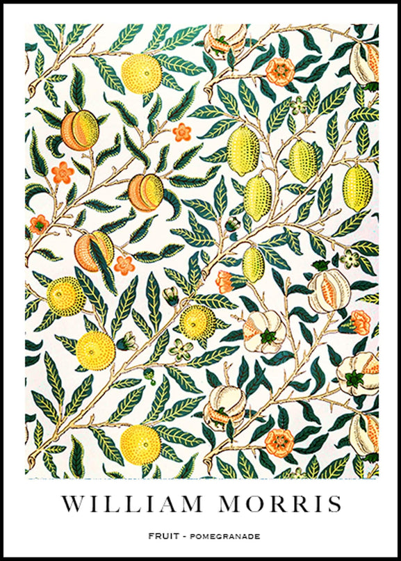William Morris - Fruit - Pomegranate Poster