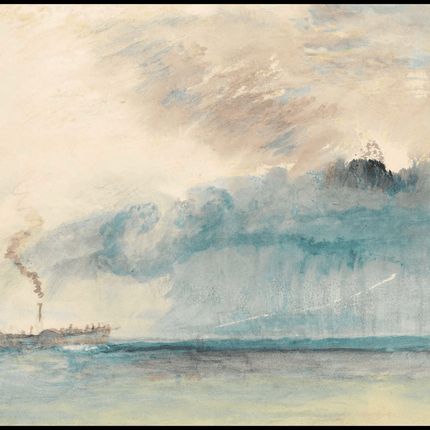 William Turner - A Paddle-Streamer in a Storm