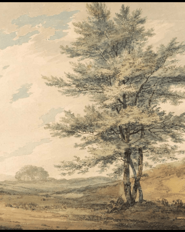 William Turner - Landscape with Trees and Figures