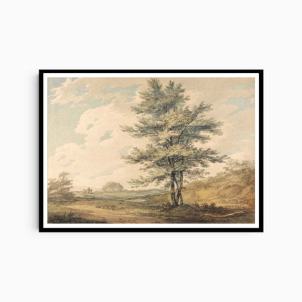 William Turner - Landscape with Trees and Figures