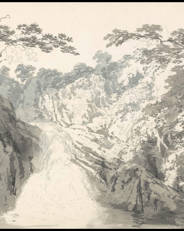 William Turner - Landscape with Waterfall