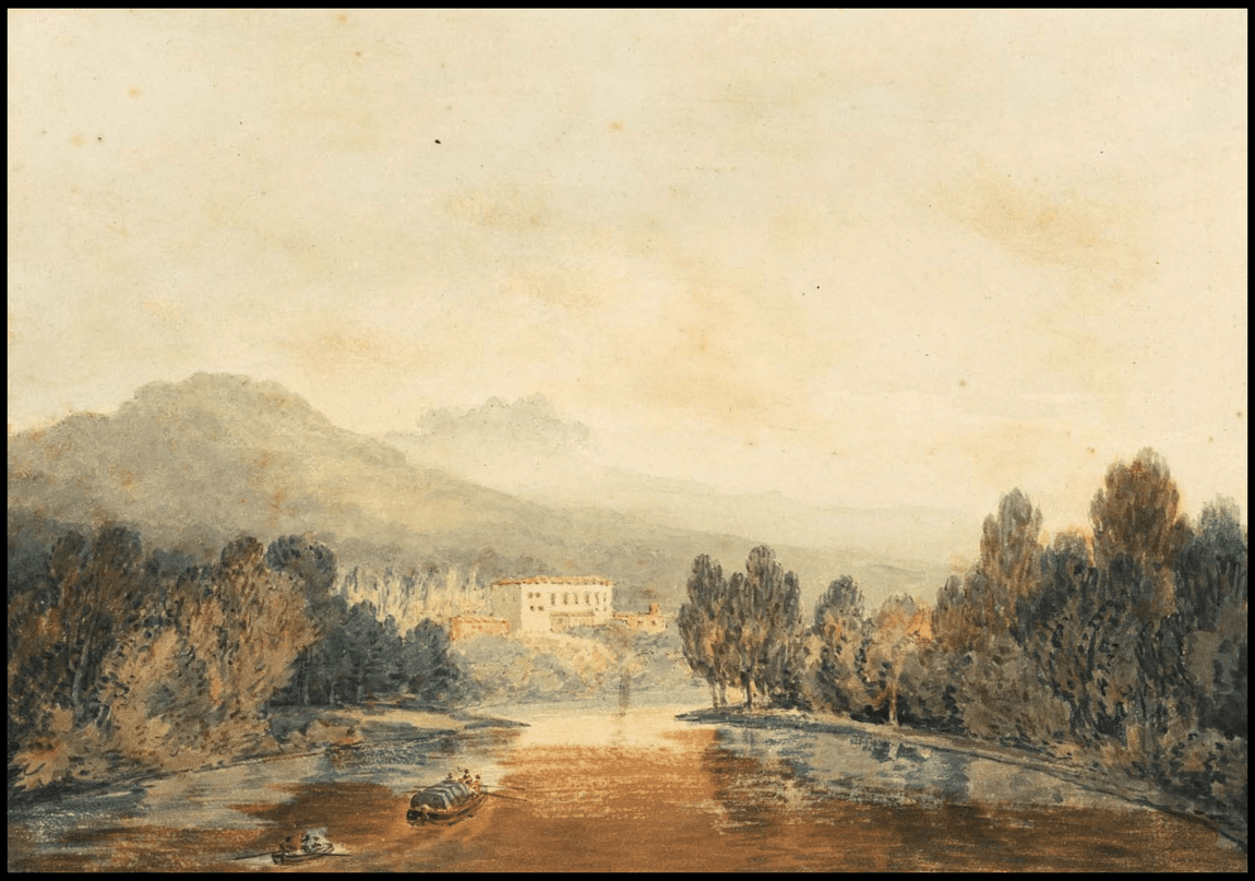William Turner - Villa Salviati on the Arno