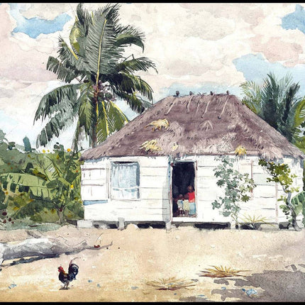 Winslow Homer - Native hut at Nassau