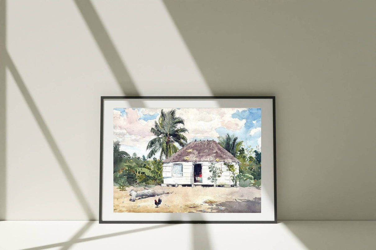 Winslow Homer - Native hut at Nassau