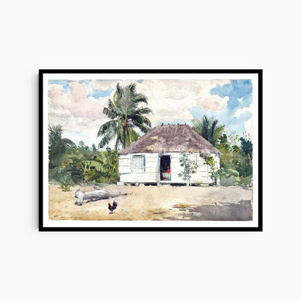 Winslow Homer - Native hut at Nassau