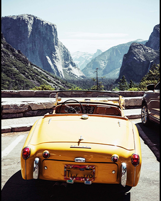 Yellow Car Poster