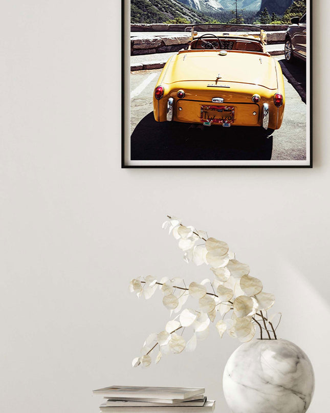 Yellow Car Poster