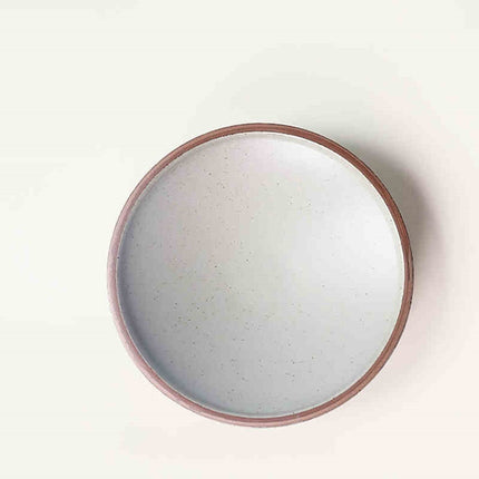 Retro Handmade Turnip Plate Household Ceramic Tableware Plate S