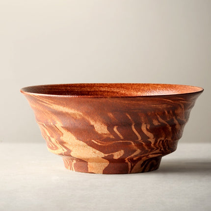 Creative Ceramic Salad Bowl Personality Tableware Kiln Baked Red