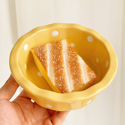Cute Polka Dot Lace Bowl