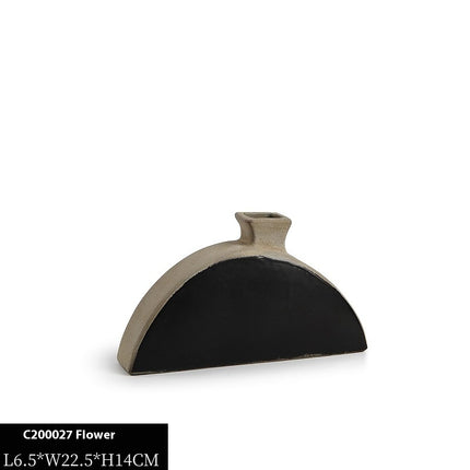 Nordic Style Handmade Ceramic Vase Model Room