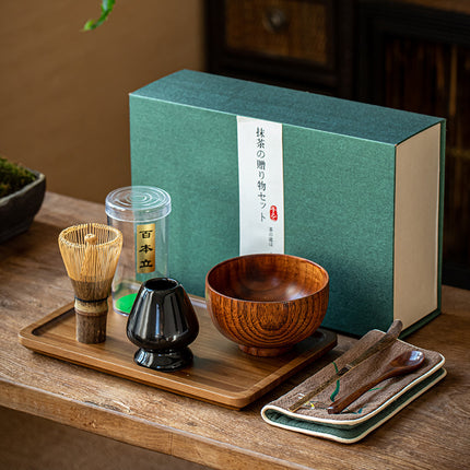 Tea Bowl Matcha Brushing Tea Tool Set Japanese Gift Box F