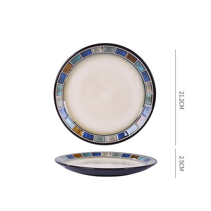 Dish Dishes Western-style Household Dishes Fruit Dishes Flat Dishes Nordic Tableware B