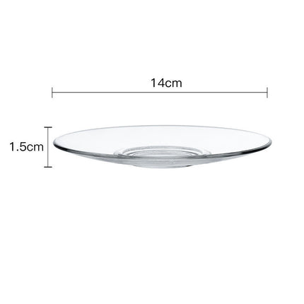 European Style Simple Tempered Glass Heat-resistant And Drop-resistant Coffee Cup Transparent color 4028A