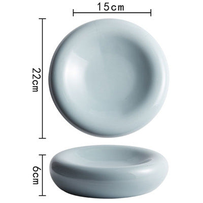 Hot Pot Tableware Ceramic Mood Dishes Blue