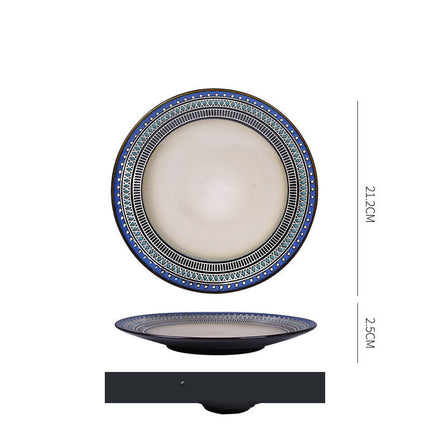 Dish Dishes Western-style Household Dishes Fruit Dishes Flat Dishes Nordic Tableware C