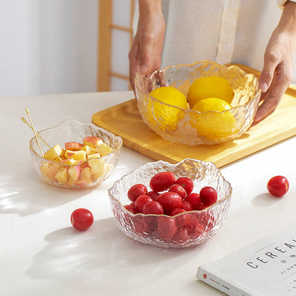 Transparent Glass Dishware Suit Household Fruit Plate