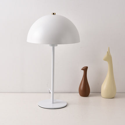 Mushroom Table Lamp Hat Bedroom Bedside Creative Iron LED Table Lamp White 220V US