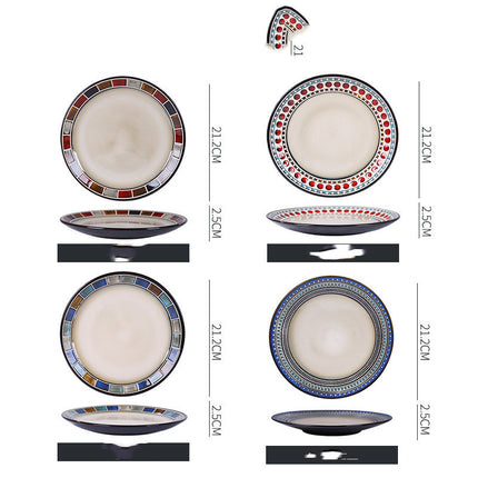 Dish Dishes Western-style Household Dishes Fruit Dishes Flat Dishes Nordic Tableware H
