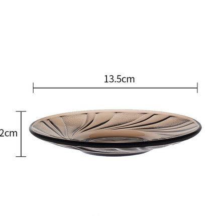 European Style Simple Tempered Glass Heat-resistant And Drop-resistant Coffee Cup Brown pattern 4003C