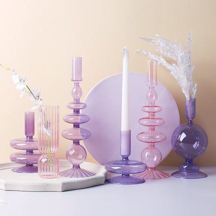 Nordic Creative Glass Candle Holder