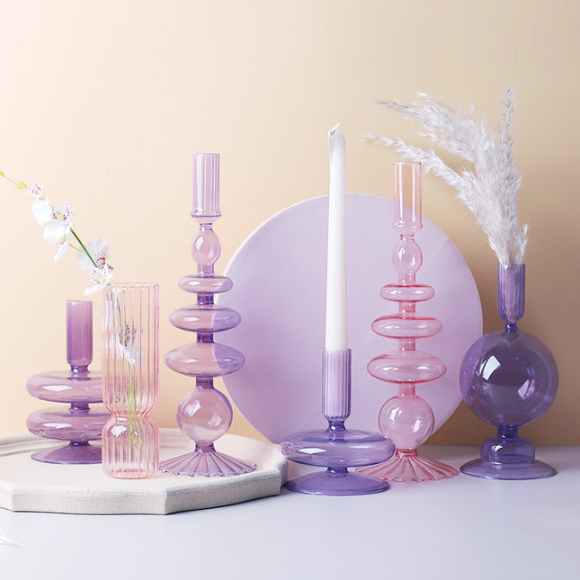 Nordic Creative Glass Candle Holder