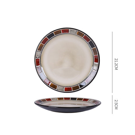 Dish Dishes Western-style Household Dishes Fruit Dishes Flat Dishes Nordic Tableware A