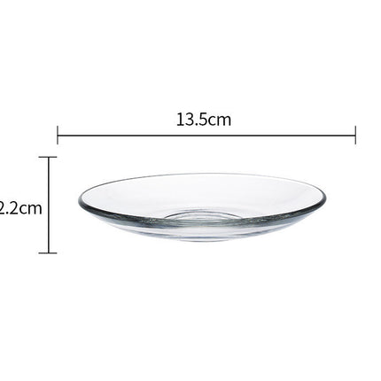 European Style Simple Tempered Glass Heat-resistant And Drop-resistant Coffee Cup Transparent color 4007A