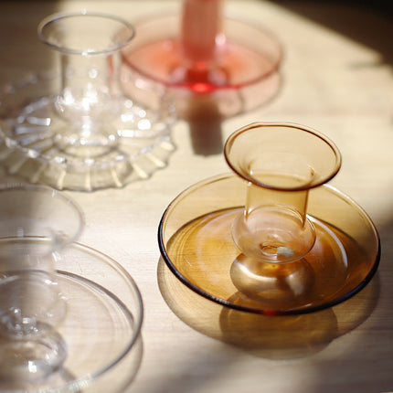 Creative Transparent Handmade Glass Candle Holder Decoration Ornaments
