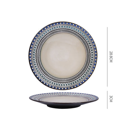 Dish Dishes Western-style Household Dishes Fruit Dishes Flat Dishes Nordic Tableware G