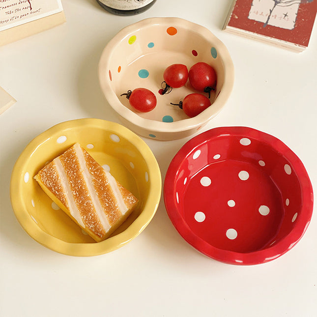 Cute Polka Dot Lace Bowl