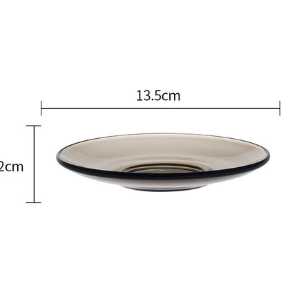 European Style Simple Tempered Glass Heat-resistant And Drop-resistant Coffee Cup Brown 4015C