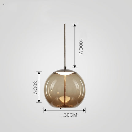 Dining Room Chandelier Living Room Bar Bedroom Glass Single Head A Cognac