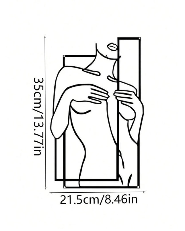 Girly Body Line Silhouette Wall Decoration