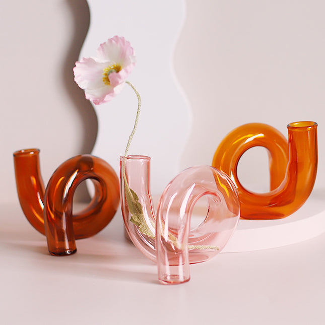 Creative Glass Flower Arrangement Hydroponic Bottle Furniture Model Room