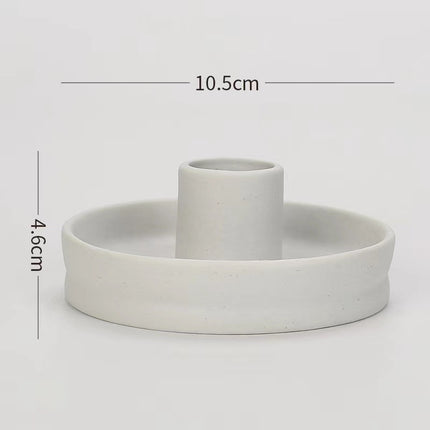 Tray Aromatherapy Candle Pedestal Decoration Straight base plain white
