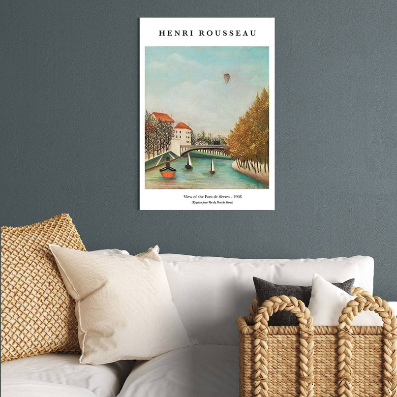 henri rousseau poster - View of the Pont de Sèvres Poster