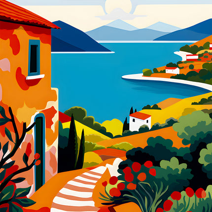 Italian Seascape Poster