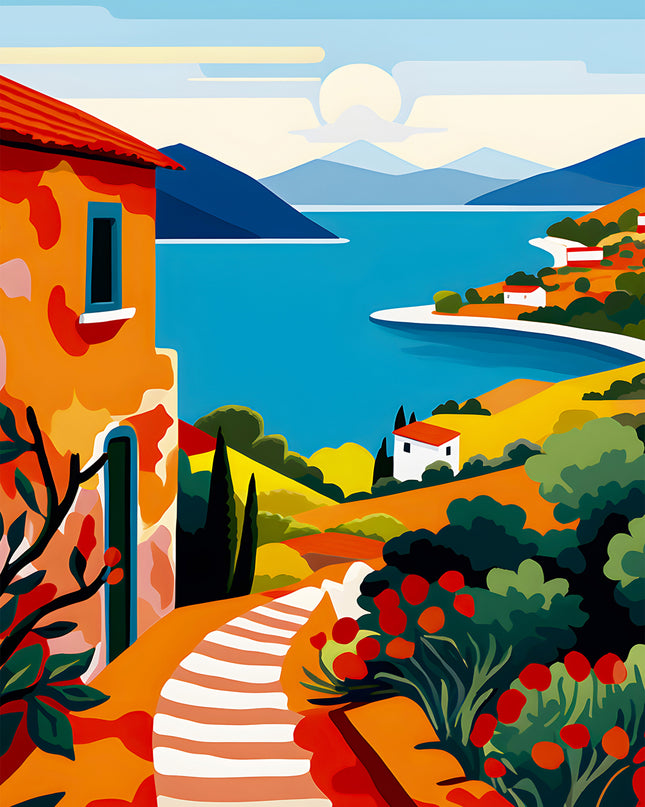 Italian Seascape Poster