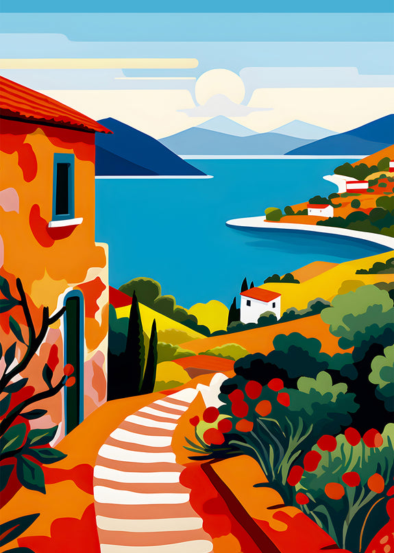 Italian Seascape Poster