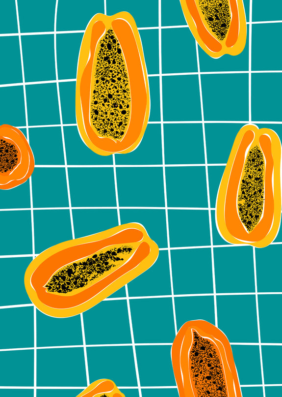 Gorgeous Papaya Poster