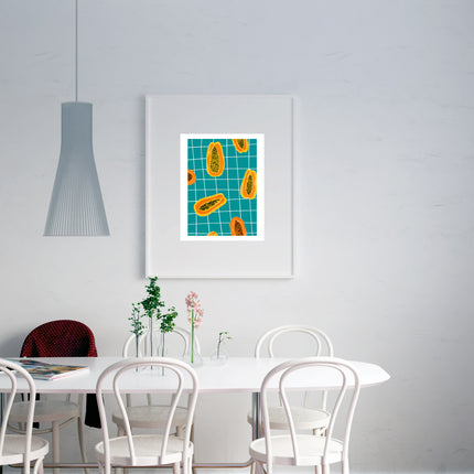 Gorgeous Papaya Poster