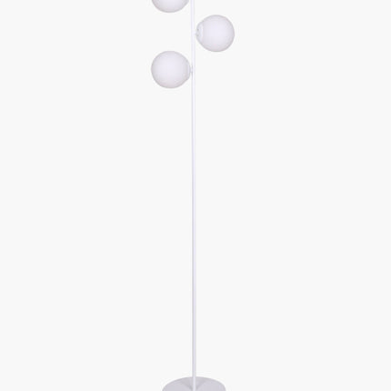 Floor Lamp Home Decor Crystal Metal White