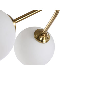 Ceiling Light DKD Home Decor White Golden Metal Crystal 9 W 110 x 38 x 38 cm
